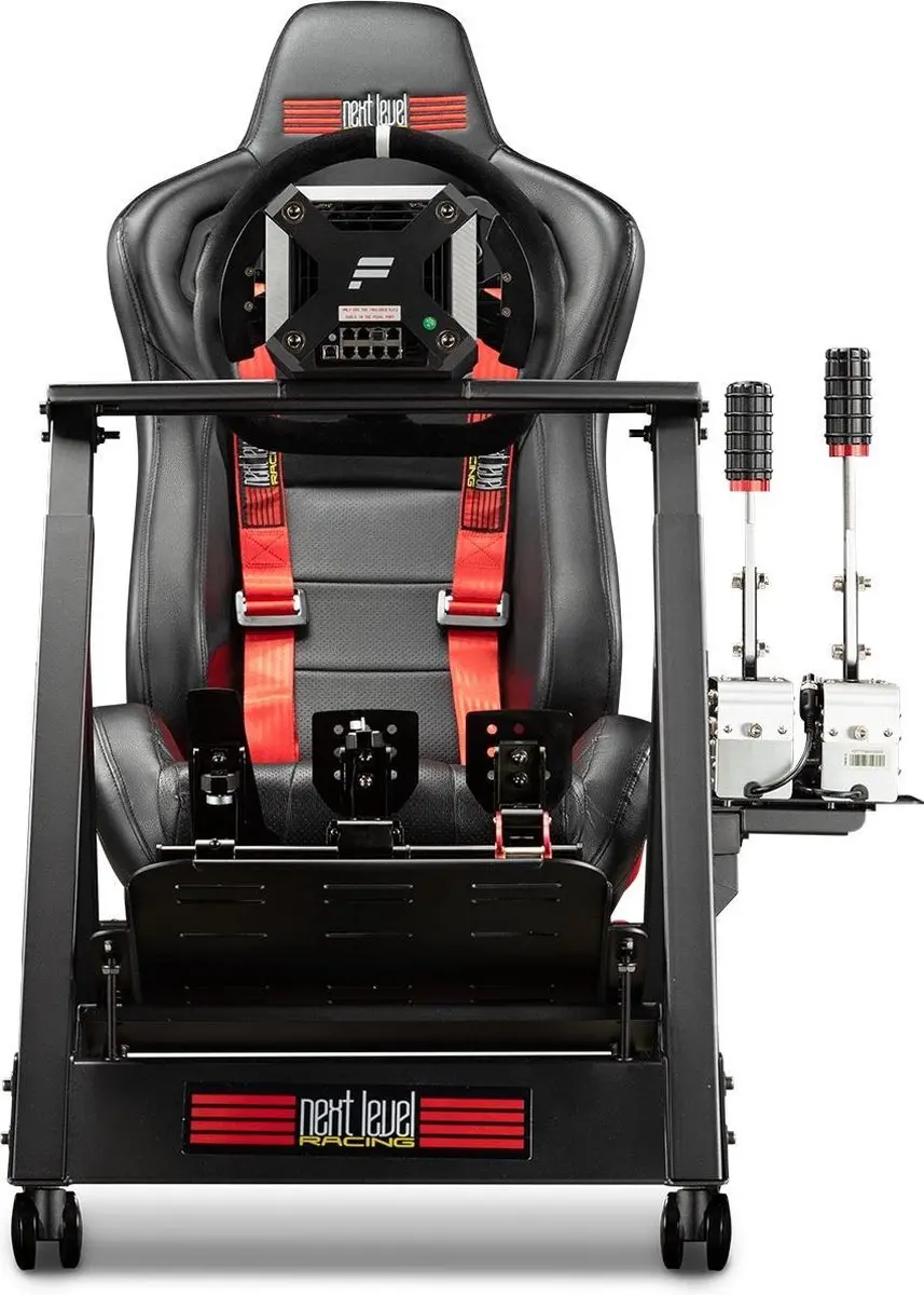 Next Level Racing GT Track Cockpit NLR-S009 - Racestoel - Zwart/Rood