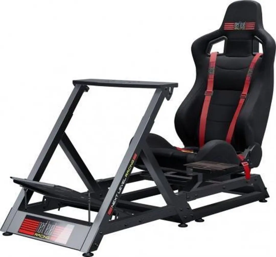 Next Level Racing GT Track Cockpit NLR-S009 - Racestoel - Zwart/Rood