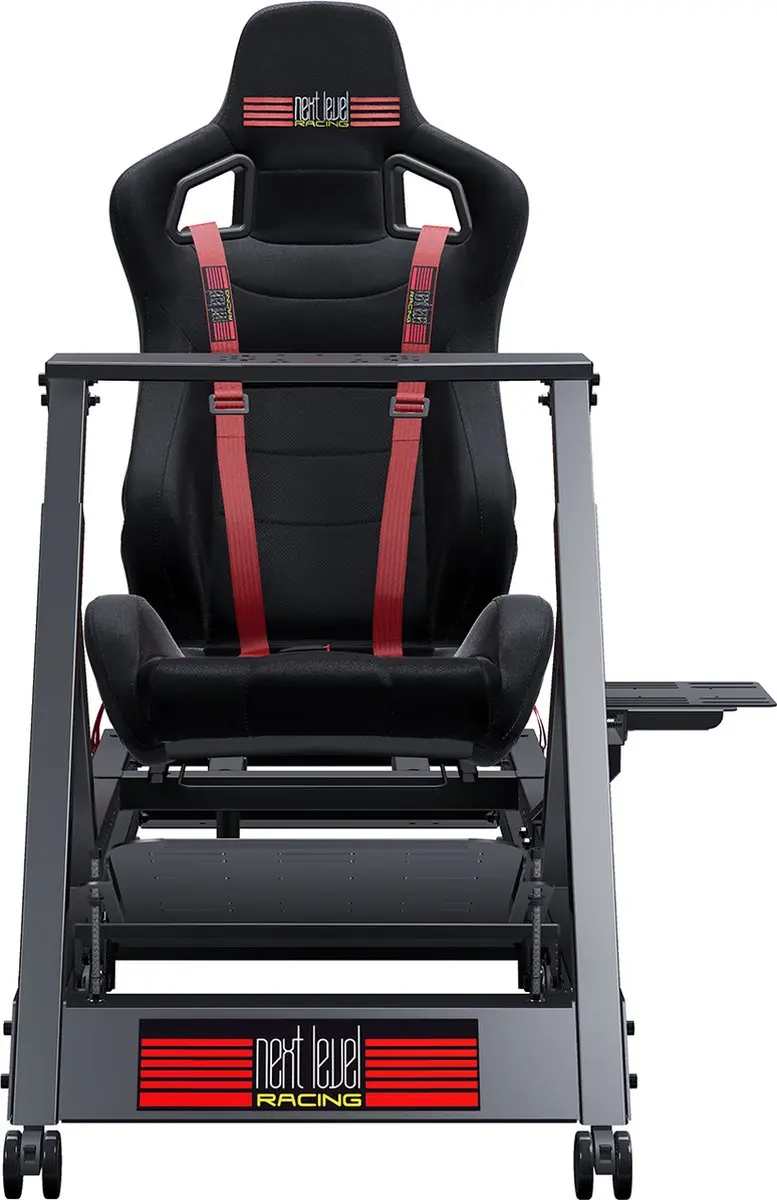 Next Level Racing GT Track Cockpit NLR-S009 - Racestoel - Zwart/Rood