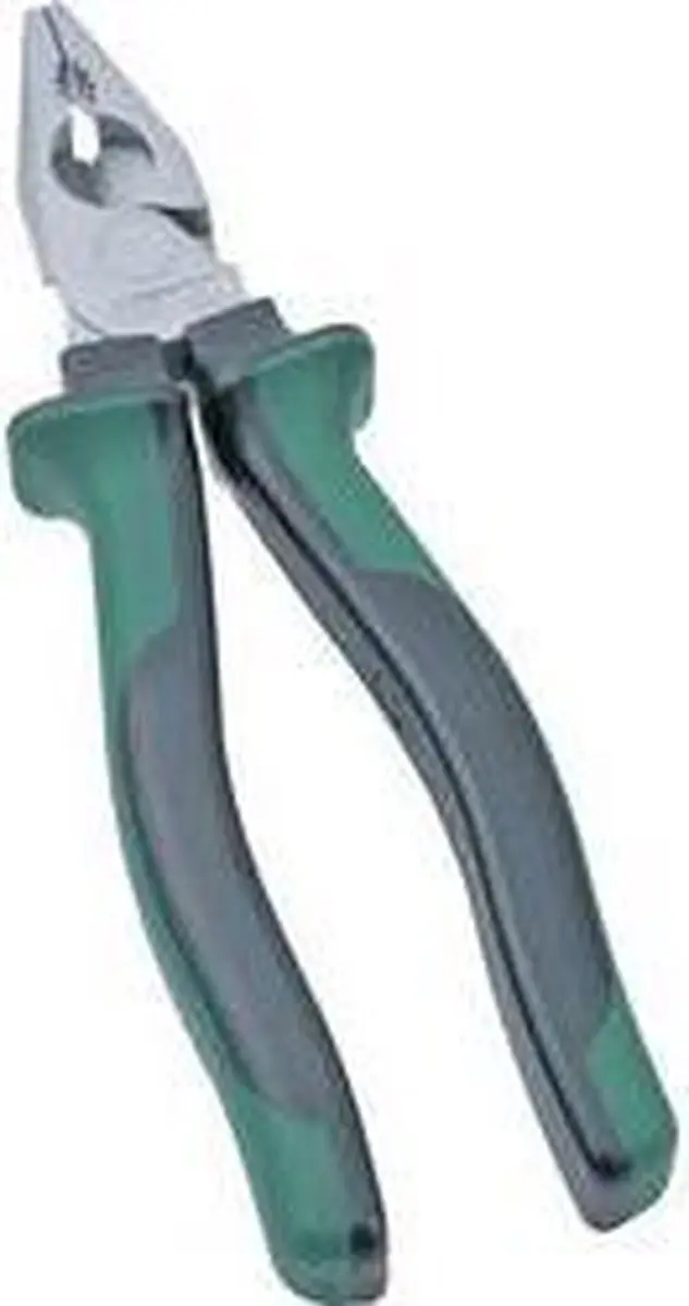 Brüder Mannesmann Combinatietang 200mm - Zilver/ Groen/ Zwart - afbeelding 6 van 6