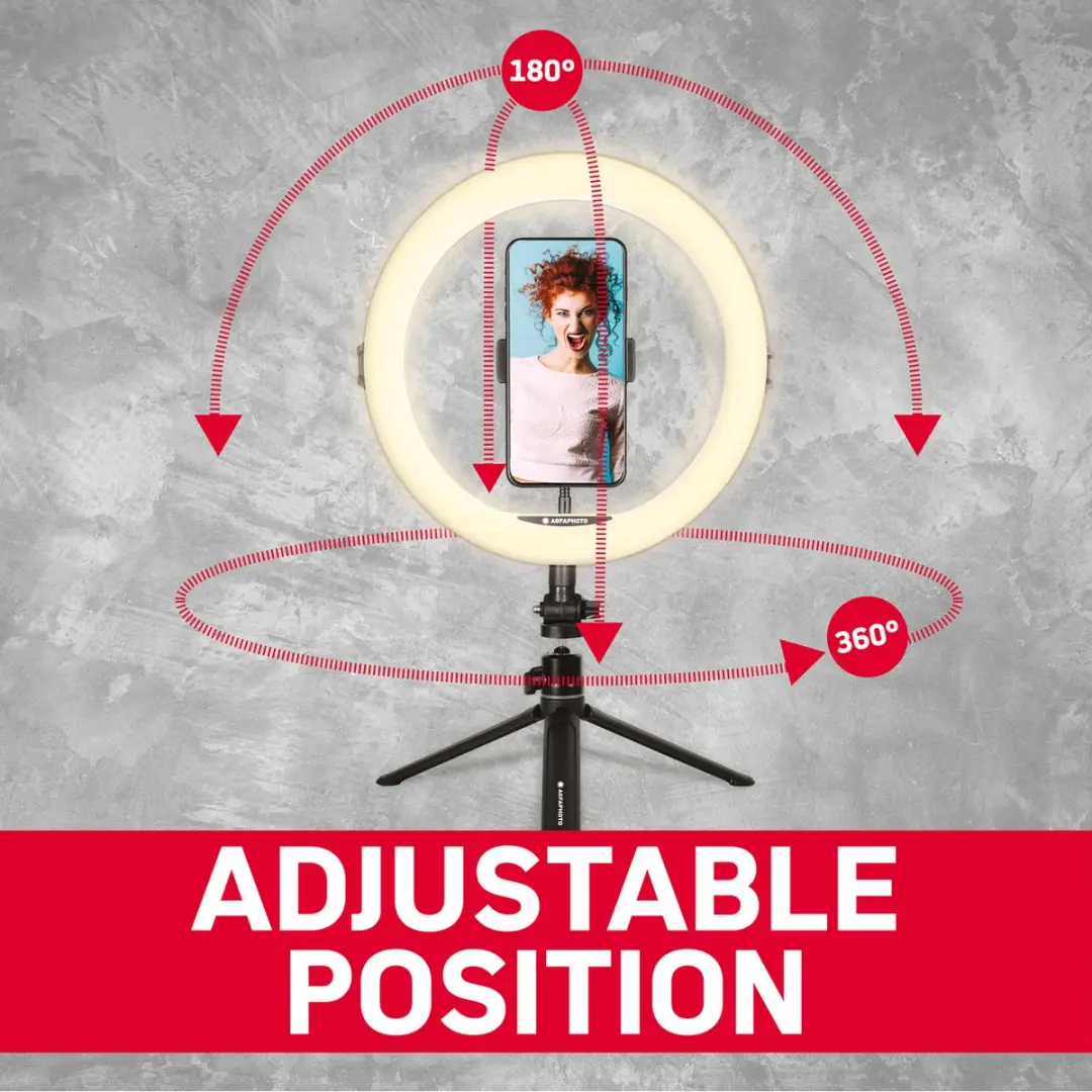 AgfaPhoto Ring Light Realiview ARL11 - 11" LED Ringlight - Zwart