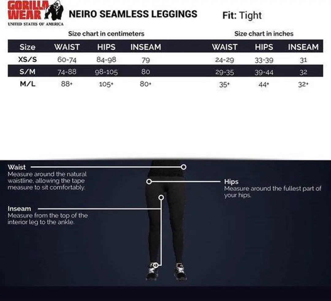 Gorilla Wear Neiro Seamless Legging Legergroen M/L - afbeelding 6 van 6