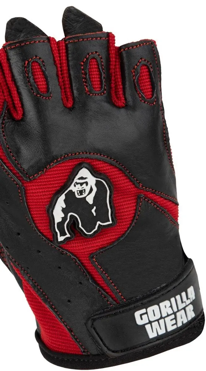 Gorilla Wear Mitchell Handschoenen - Zwart/Rood S