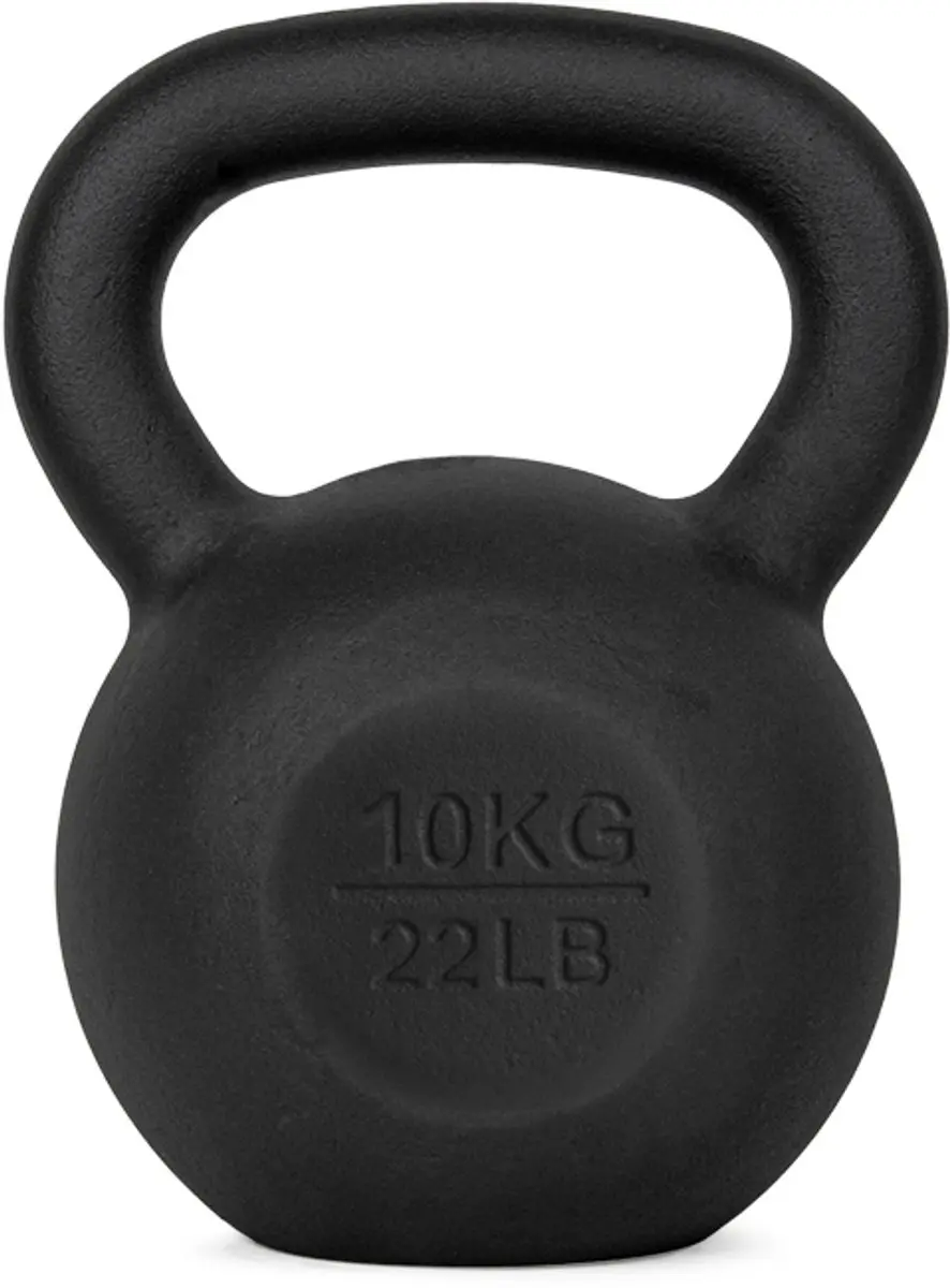 VirtuFit Kettlebell Pro Gietijzer 10 kg - Zwart