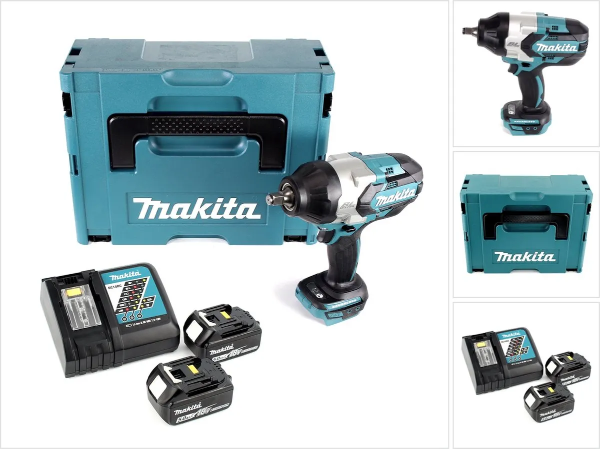 Makita DTW 1002 RTJ Slagmoersleutel 18V 1000Nm