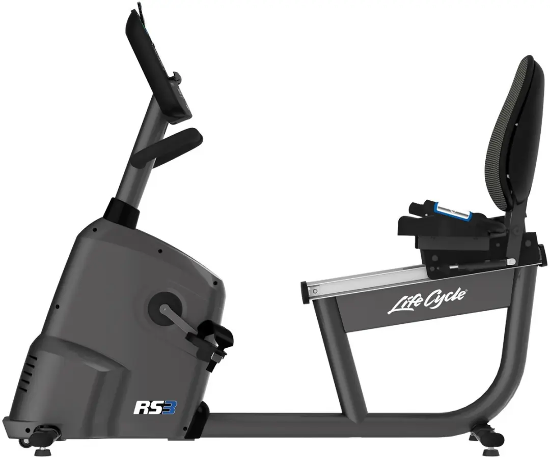 Life Fitness RS3 Go Ligfiets - 20 Niveaus - 13 Programma's - Antraciet - afbeelding 6 van 6