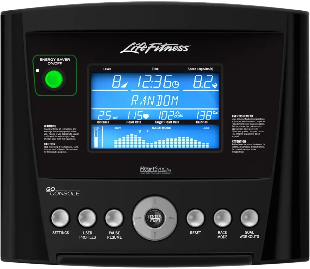 Life Fitness RS3 Go Ligfiets - 20 Niveaus - 13 Programma's - Antraciet