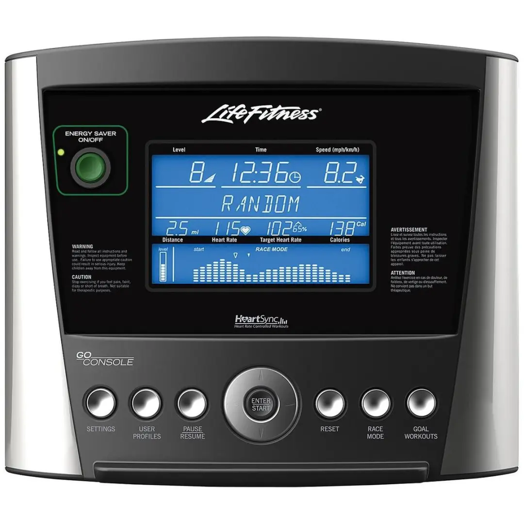 Life Fitness RS3 Go Ligfiets - 20 Niveaus - 13 Programma's - Antraciet
