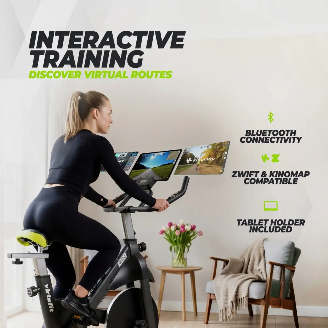VirtuFit RS100 Magnetische Indoorfiets - 6 kg Vliegwiel - Zwart