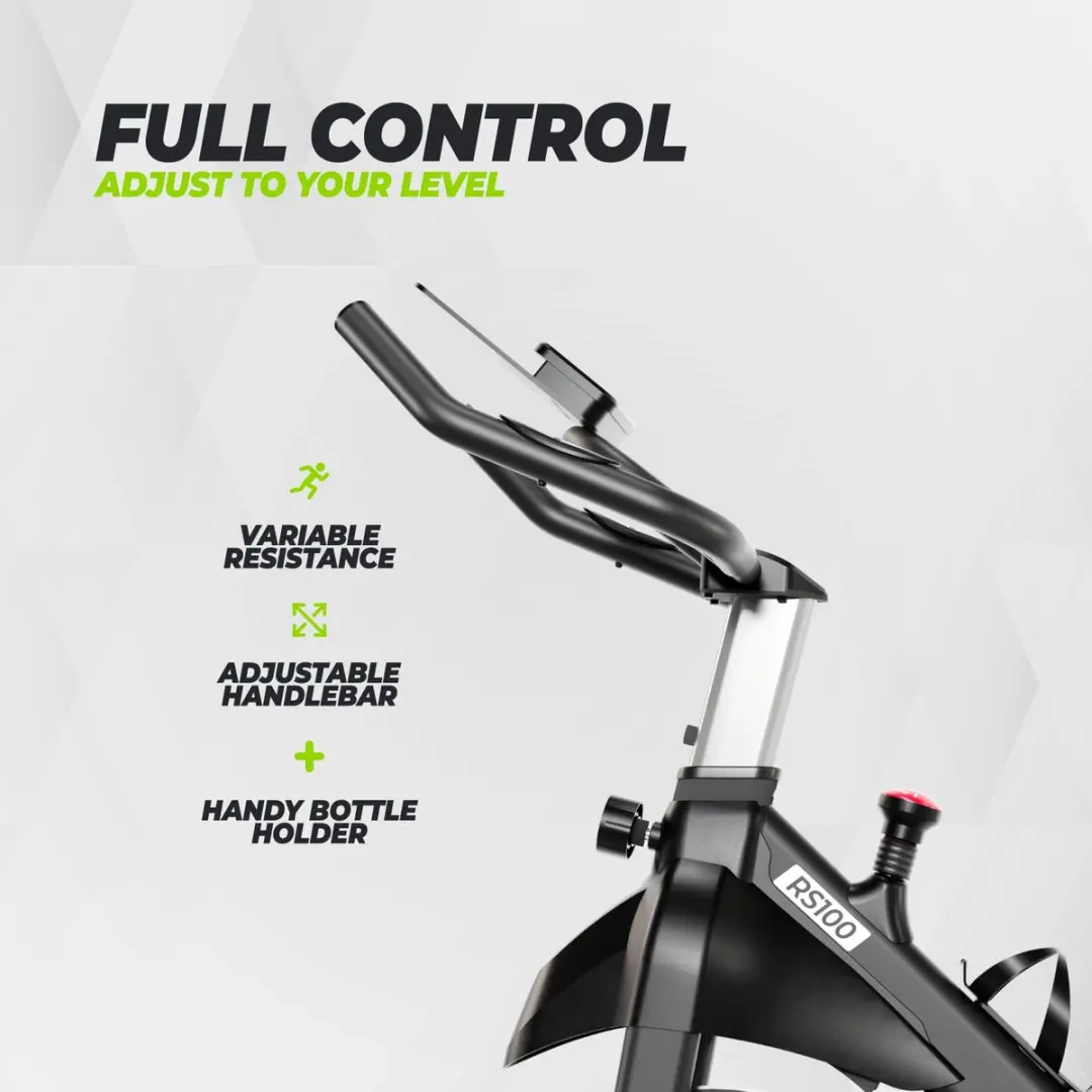 VirtuFit RS100 Magnetische Indoorfiets - 6 kg Vliegwiel - Zwart