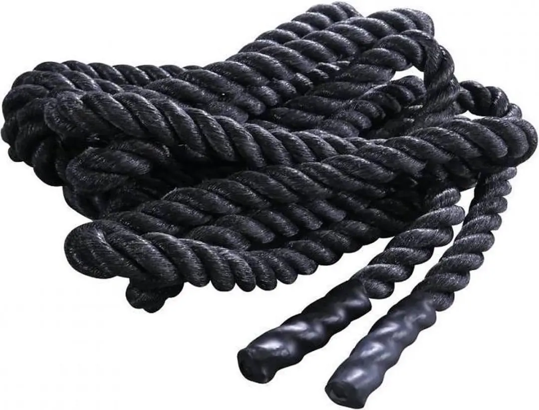 LifeMaxx Battle Rope 15m x 5cm - 14.5 kg Zwart