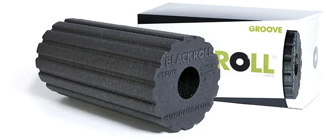 BLACKROLL Groove Standard Foamroller - Hard - Zwart