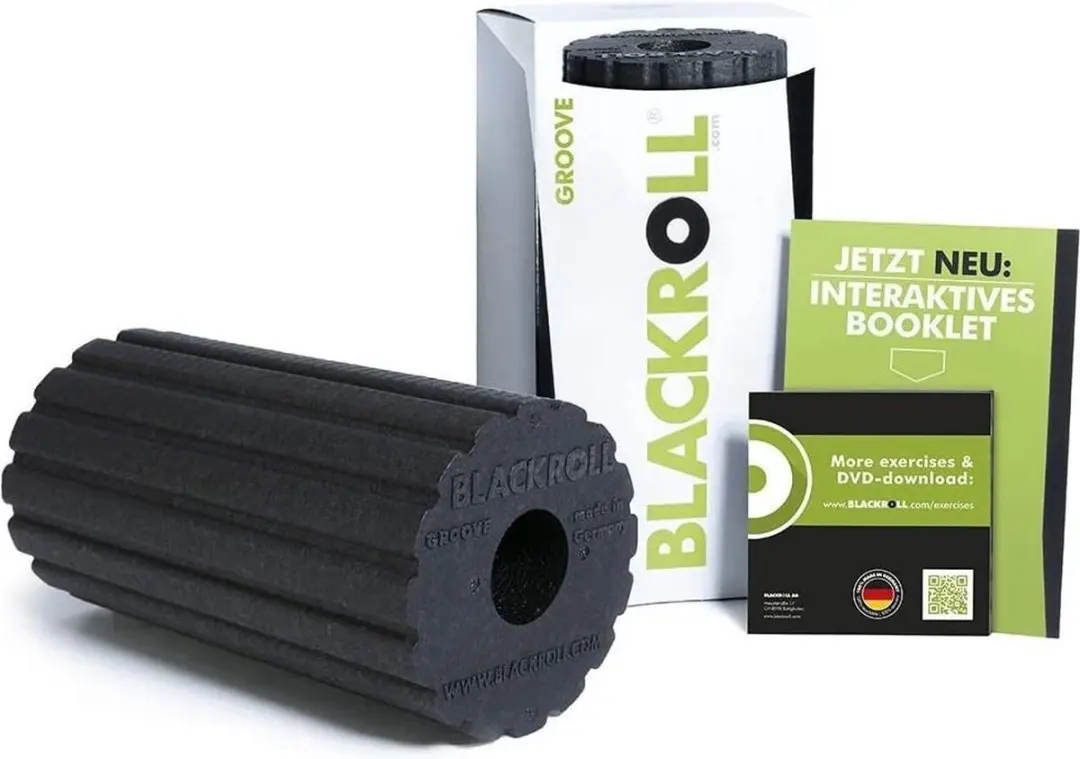 BLACKROLL Groove Standard Foamroller - Hard - Zwart