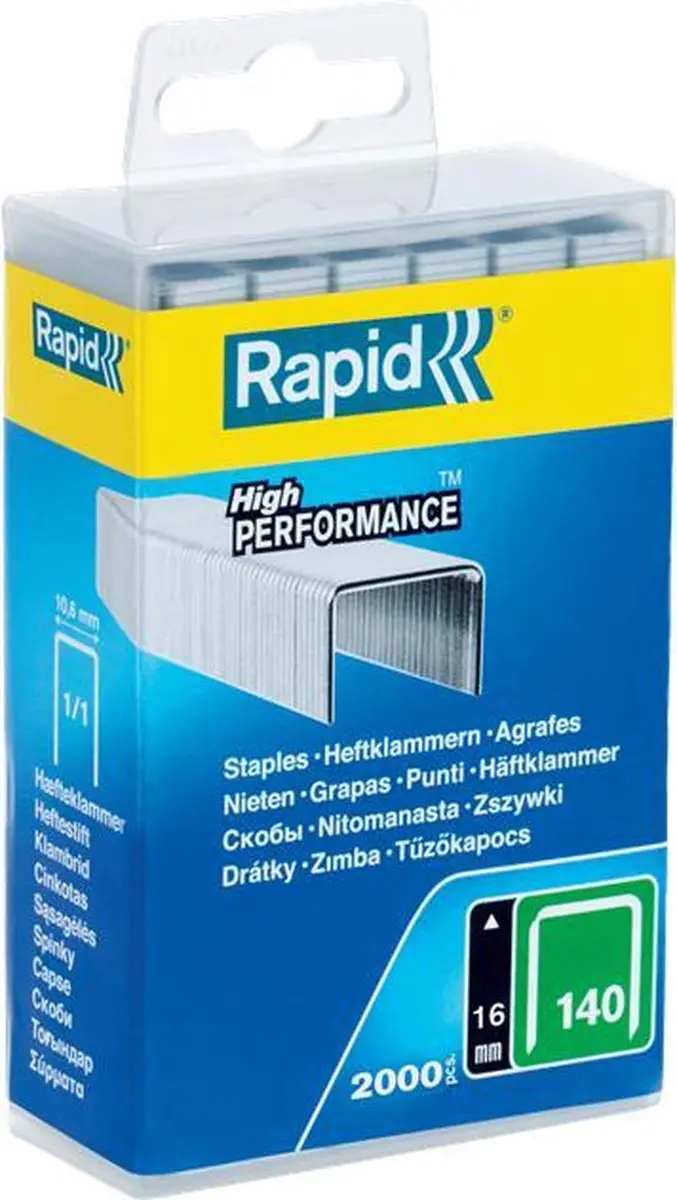 Rapid Gegalvaniseerde Vlakdraadnieten 16mm - 2000 Stuks