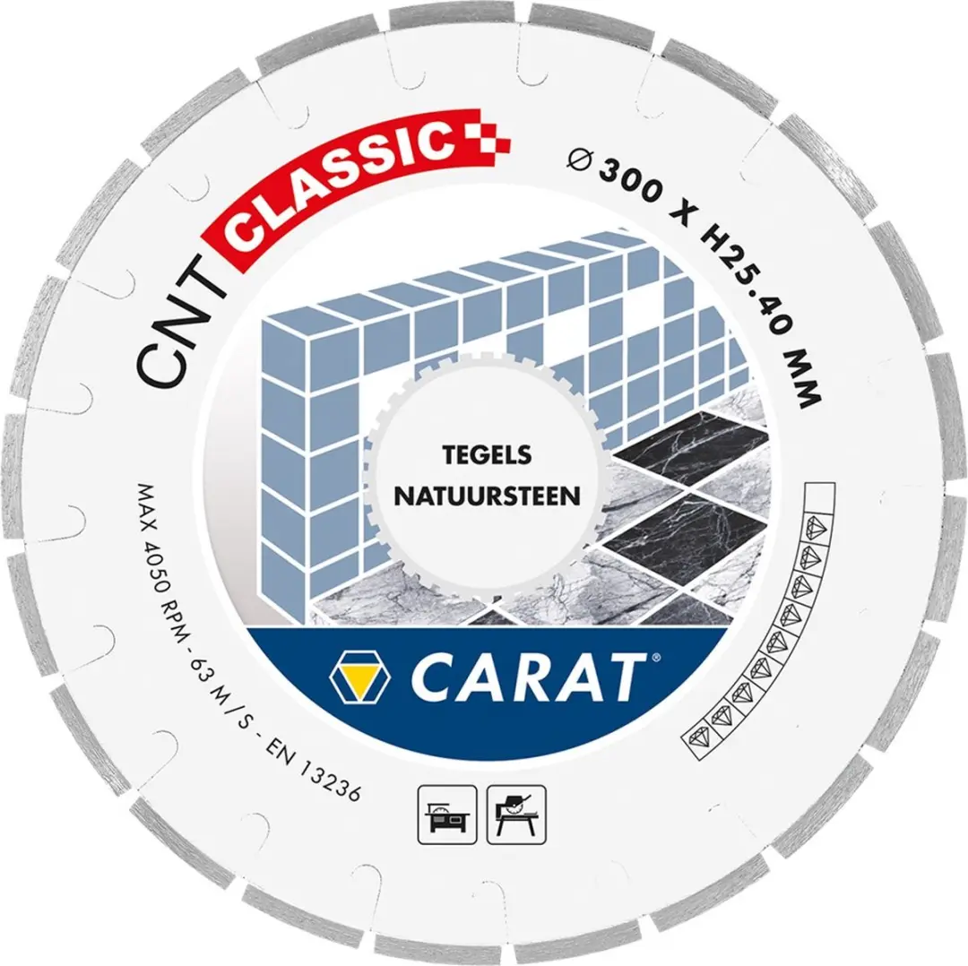 Carat CNT Classic Diamantzaag Natuursteen 350x25,4mm CNTC350400