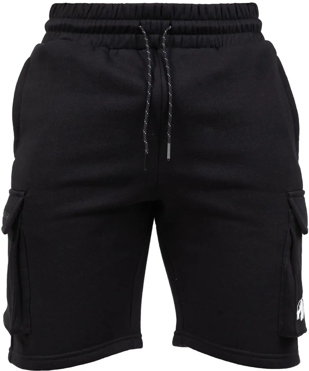 Gorilla Wear Hudson Cargo Sweat Shorts S - Zwart - afbeelding 6 van 6