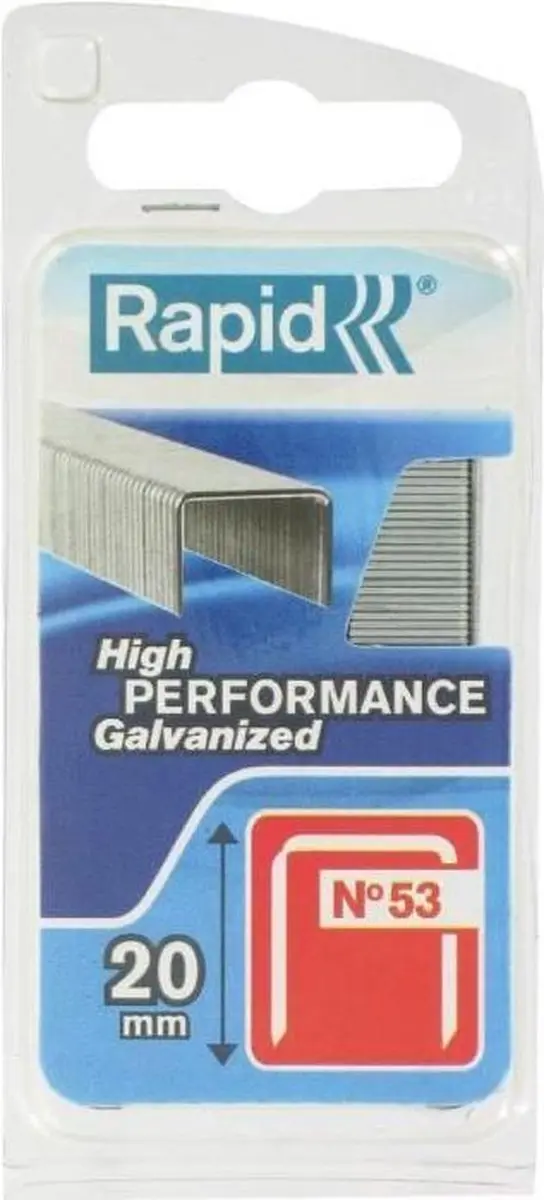 Rapid Nieten No. 53 Gegalvaniseerd 20mm - 540 Stuks