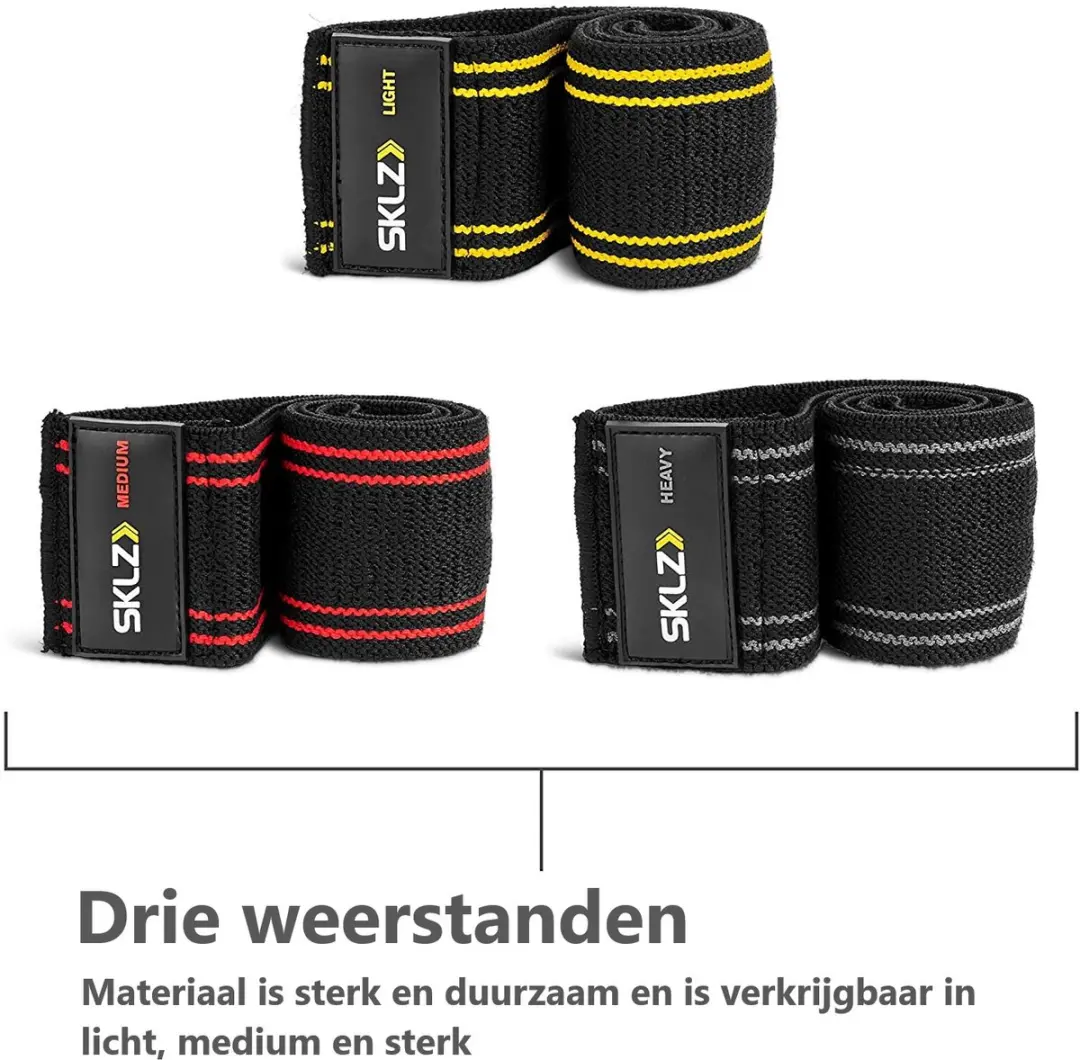 Sklz Pro Knit Mini Band - Weerstandsband 1 Stuk - Zwart