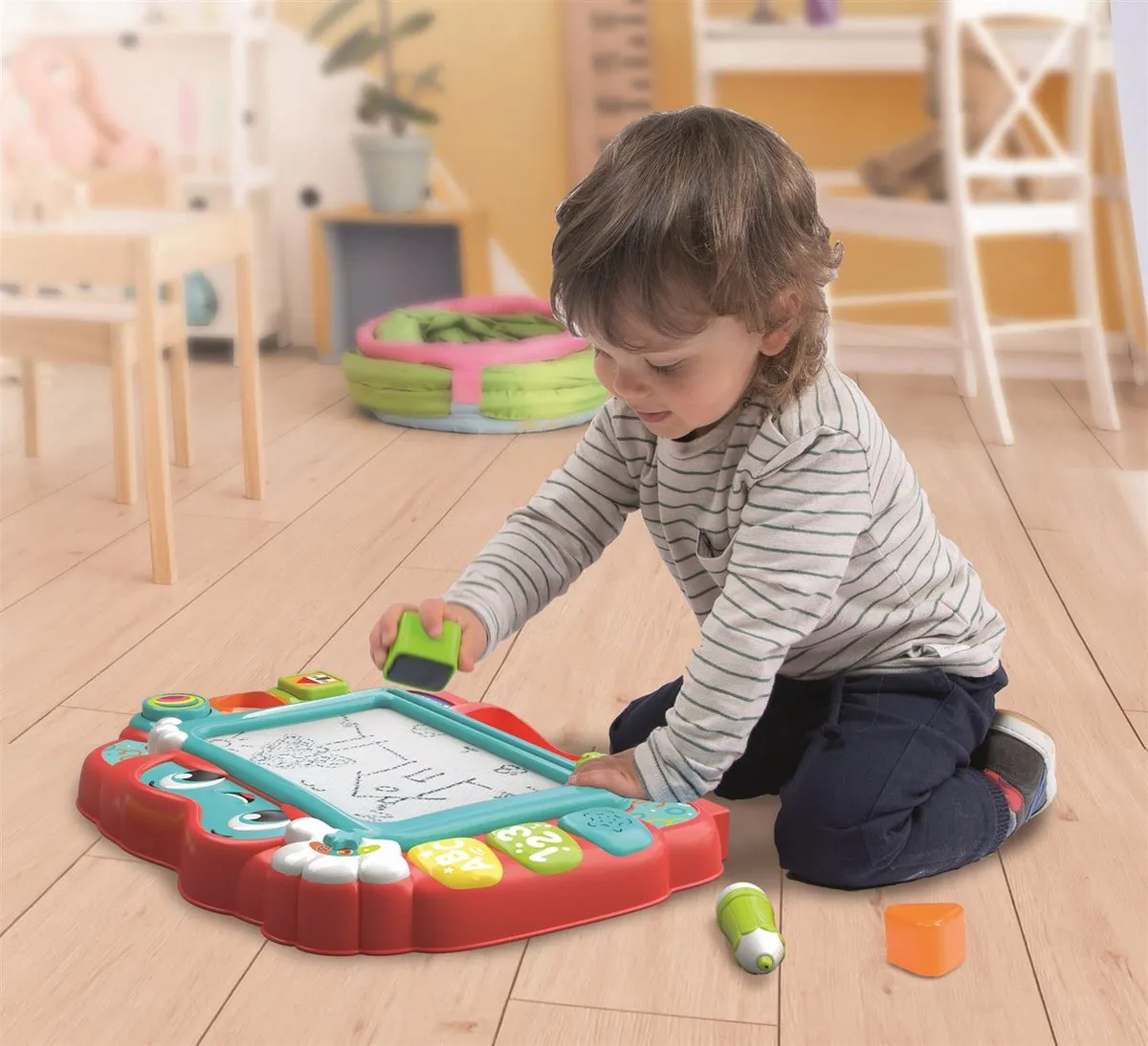 Clementoni Baby Interactive Schildersezel - Licht & Geluid - Multi - afbeelding 6 van 6