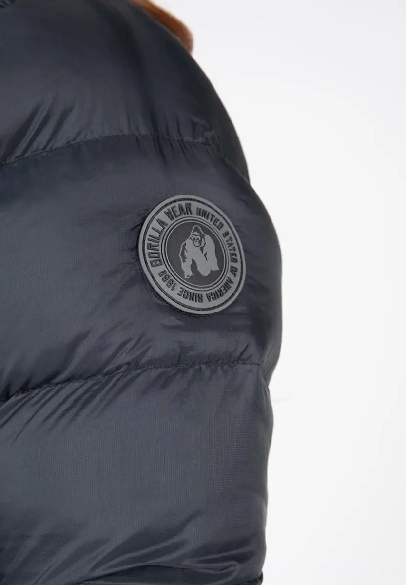 Gorilla Wear Rachel Pufferjas - Zwart XS