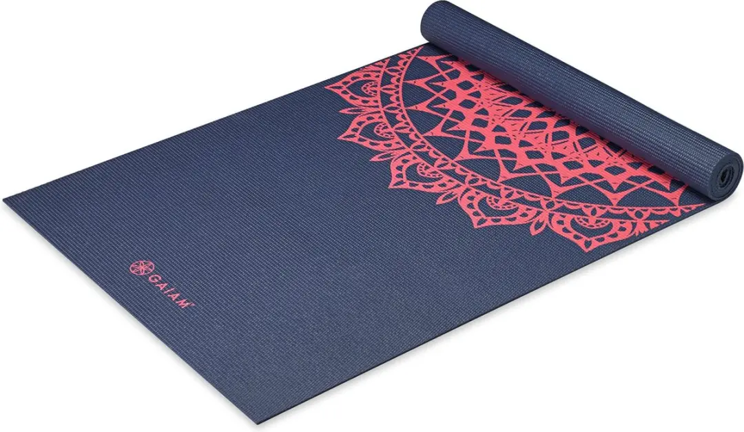 Gaiam Yogamat Navy Fleur Marrakesh
