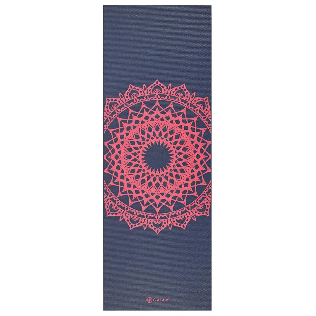 Gaiam Yogamat Navy Fleur Marrakesh - 3mm
