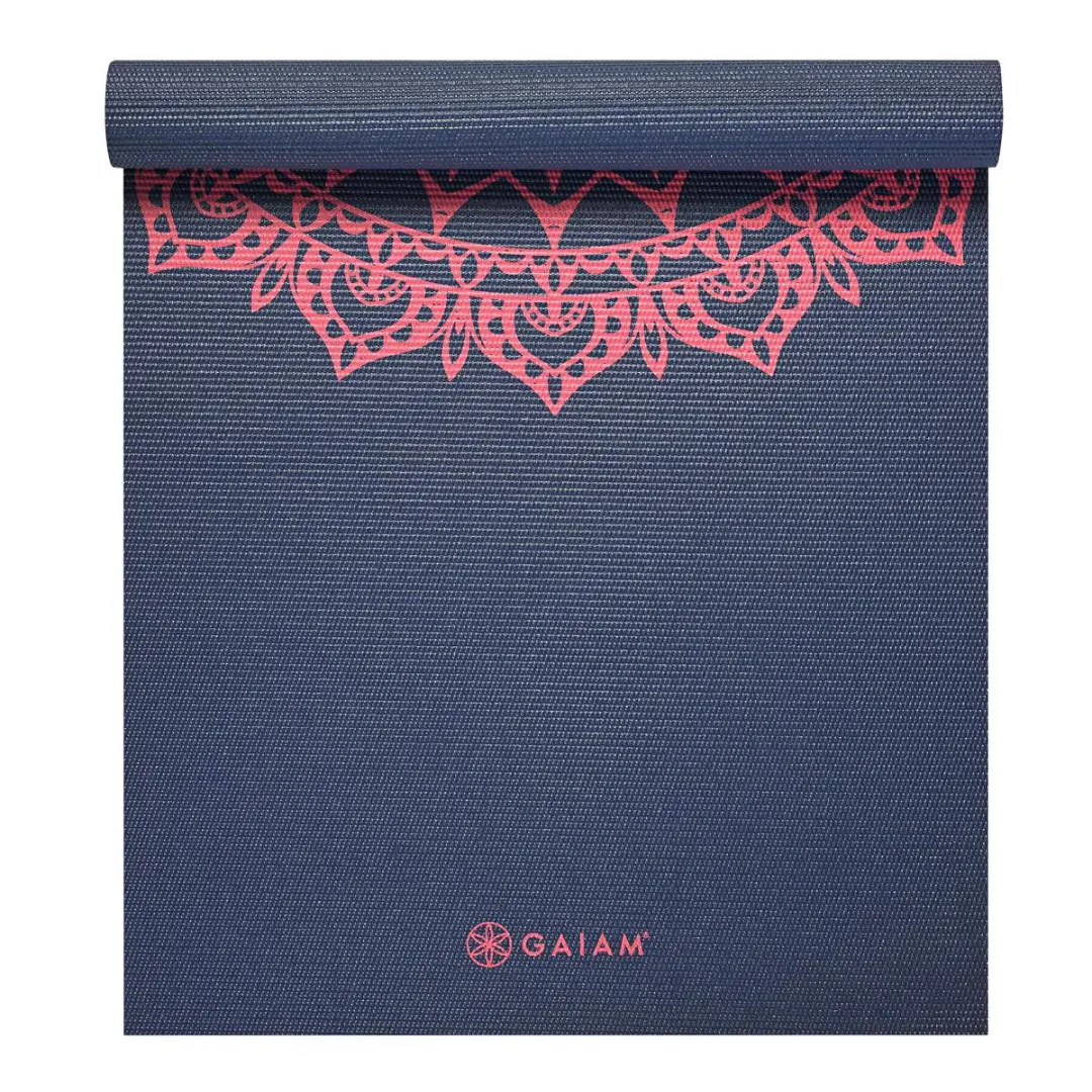 Gaiam Yogamat Navy Fleur Marrakesh - 3mm