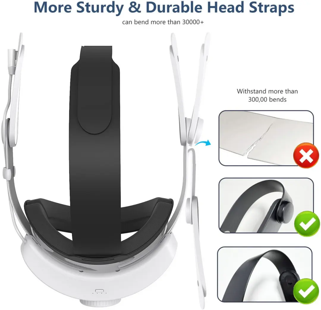 Meta Elite Strap Headsetbatterij 12000mAh - Quest 3/3S - Kleurenmix