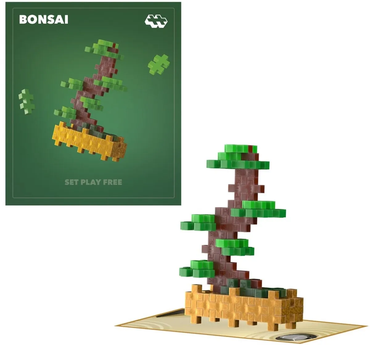 Plus-Plus Plant Pack Bonzai Groen Bouwspeelgoed 50 Stuks