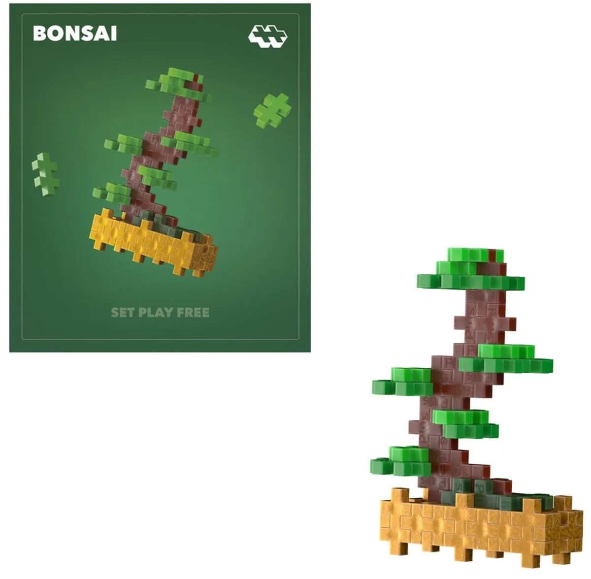 Plus-Plus Plant Pack Bonzai Groen Bouwspeelgoed 50 Stuks