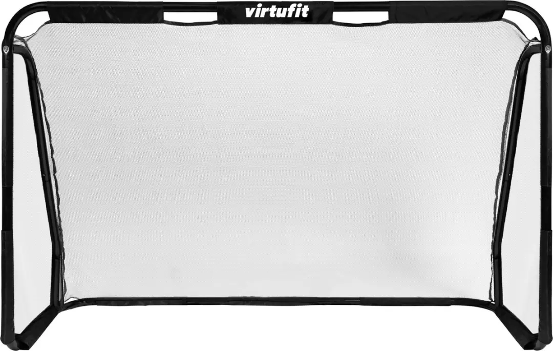 Virtufit Voetbaldoel Pro 300x200cm - Doelwand met 5 zones - Zwart