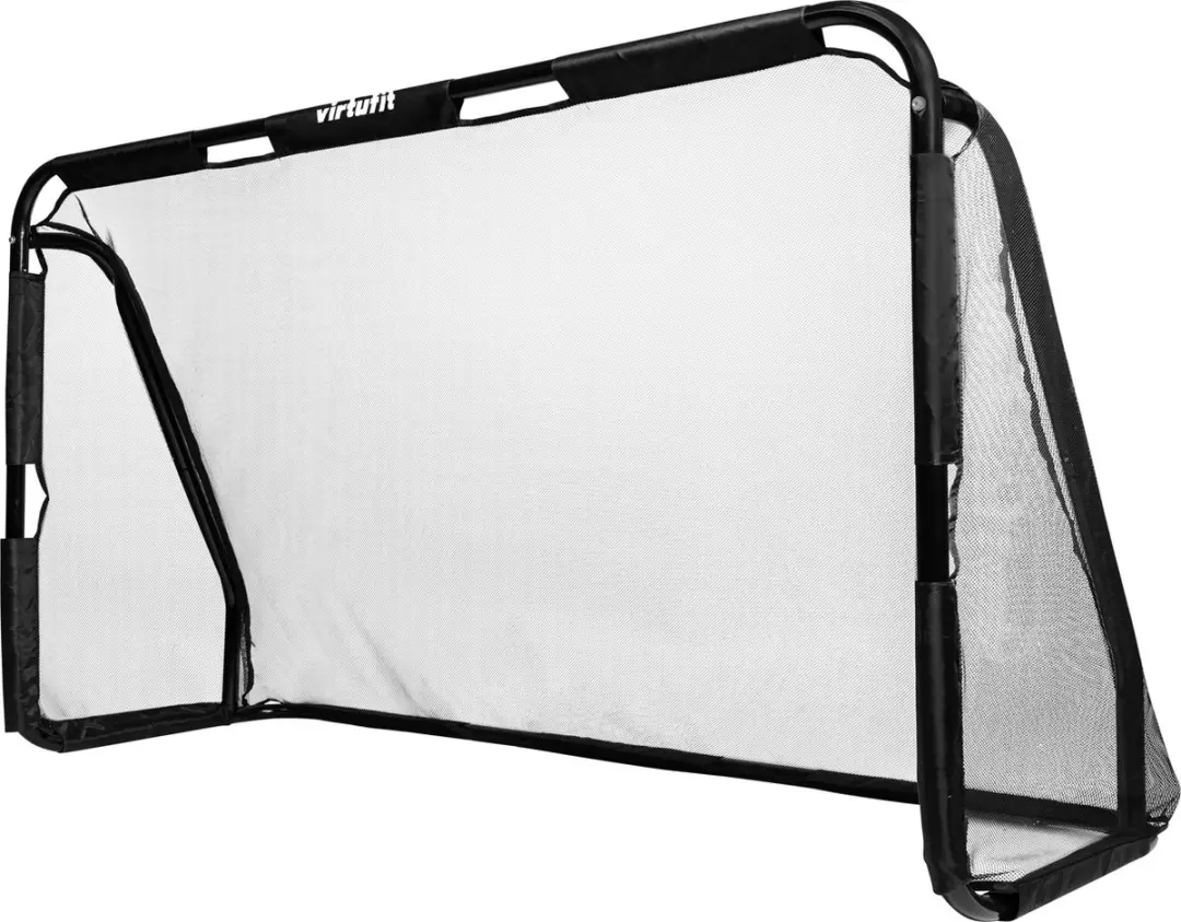 Virtufit Voetbaldoel Pro 300x200cm - Doelwand met 5 zones - Zwart