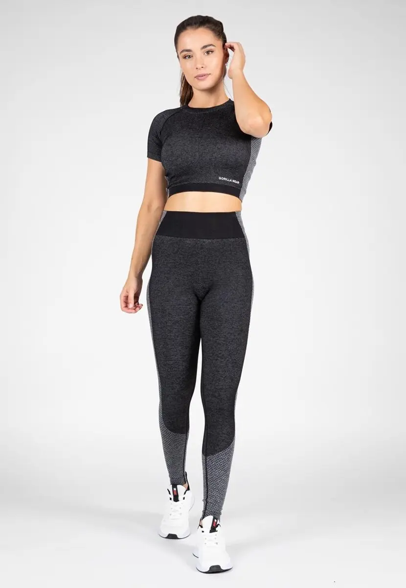 Gorilla Wear Selah Seamless Crop Top M/L - Zwart
