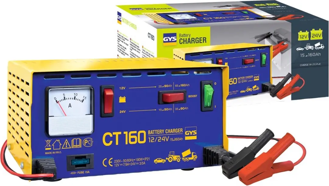 Gys CT 160 Acculader 12/24V - 160Ah