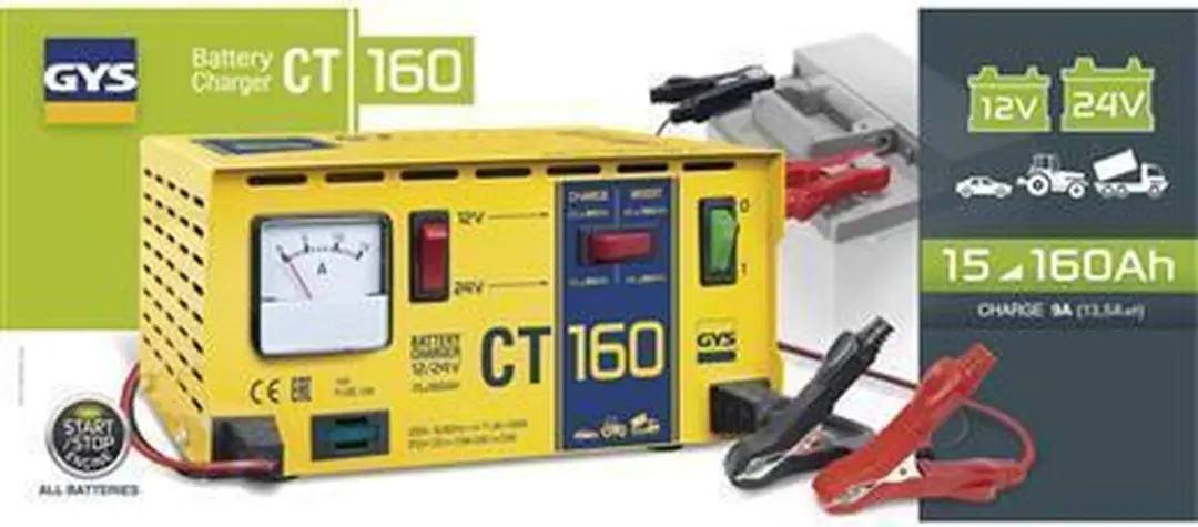 Gys CT 160 Acculader 12/24V - 160Ah