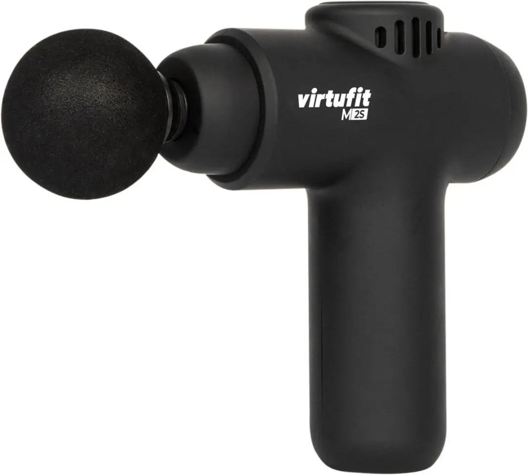 VirtuFit M2S Mini Massagegun - 4 Opzetstukken - Zwart