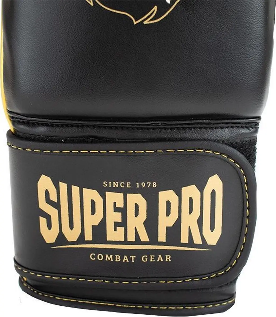 Super Pro Combat Gear Victor Bokszakhandschoenen XS - Zwart/Goud