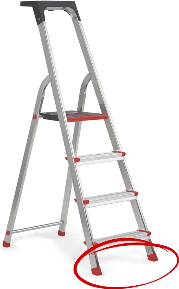 Altrex Trapvoet voor Keukentrap - 2 Stuks - 50x20mm - Lima/Steddy