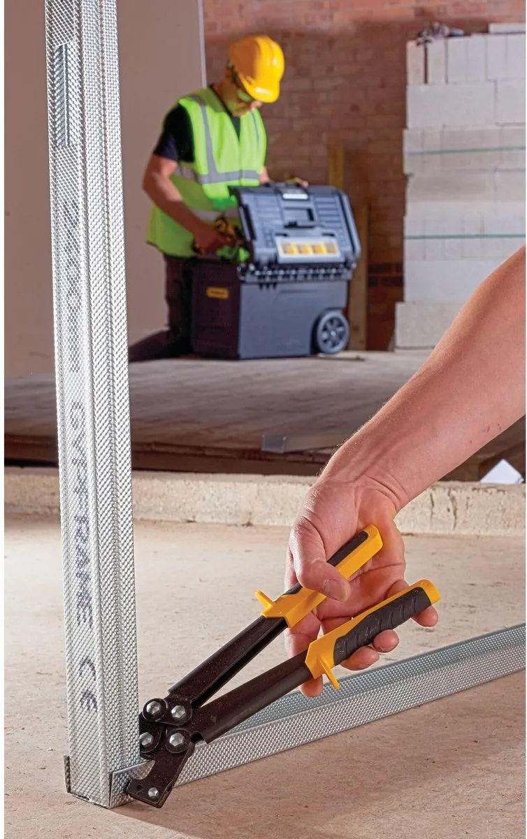 Stanley Perstang voor Gipsplaatconstructies - Zwart/Geel