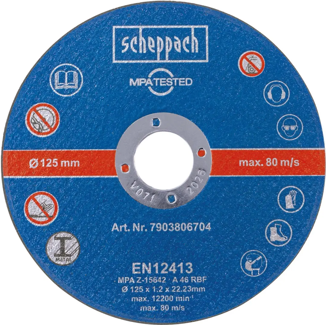 Scheppach Doorslijpschijven ∅125mm