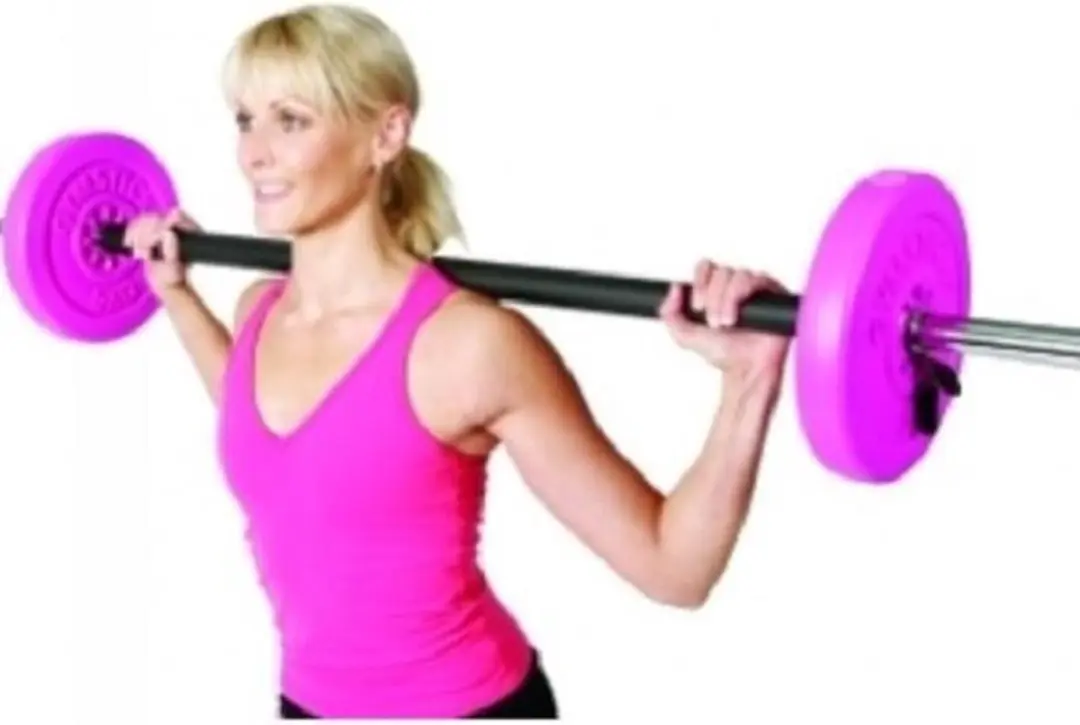 Gymstick Aerobic Pump Set 20kg - 6 Vinyl Schijven - Roze/Zwart - afbeelding 6 van 6