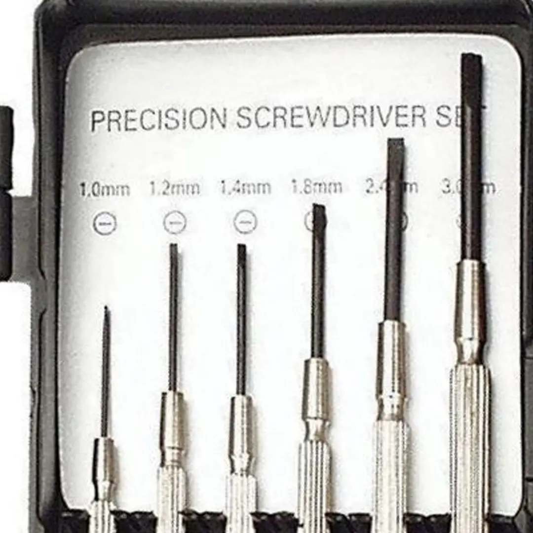 Brüder Mannesmann BP51155 Precisie Horlogemaker Schroevendraaierset - 11 Stuks - Zwart