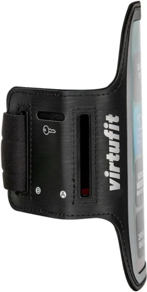 VirtuFit Hardloop Telefoon Armband Pro - One Size - Zwart/Transparant