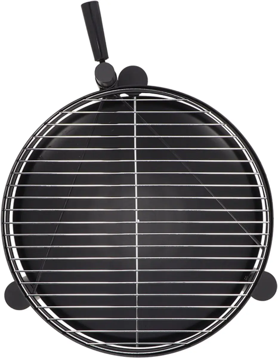Esschert Design Vuurschaal met Grill 78cm - Zwart