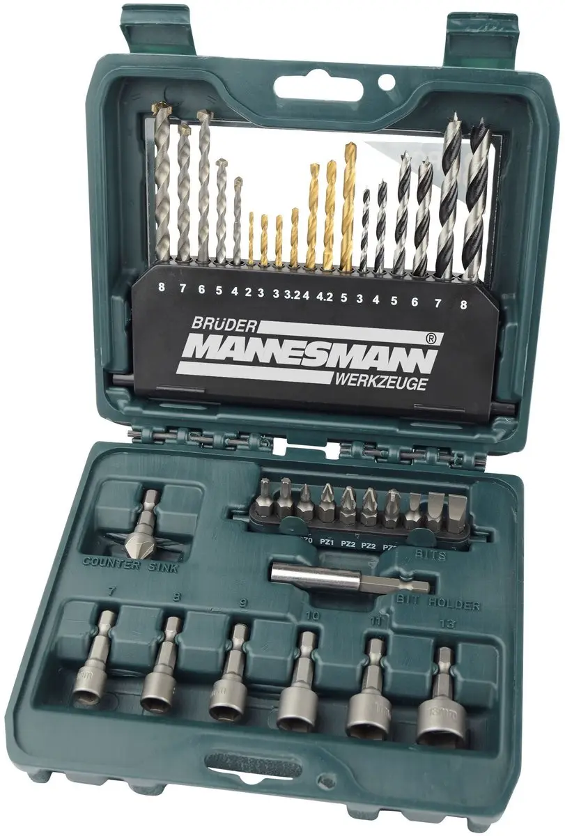Brüder Mannesmann 54336 Bit- en boorset 36-delig