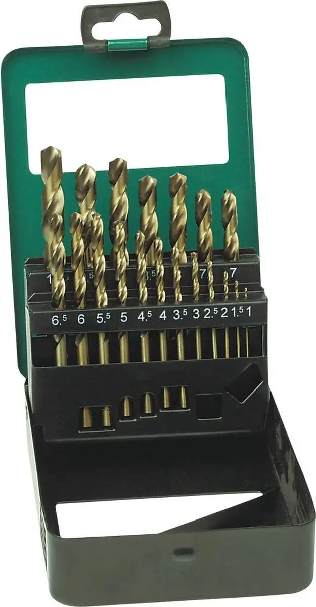 Brüder Mannesmann M54319 Metaal Spiraalboorset - 19-delig