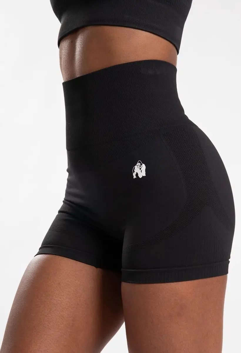 Gorilla Wear Olivia Seamless Shorts M/L - Zwart