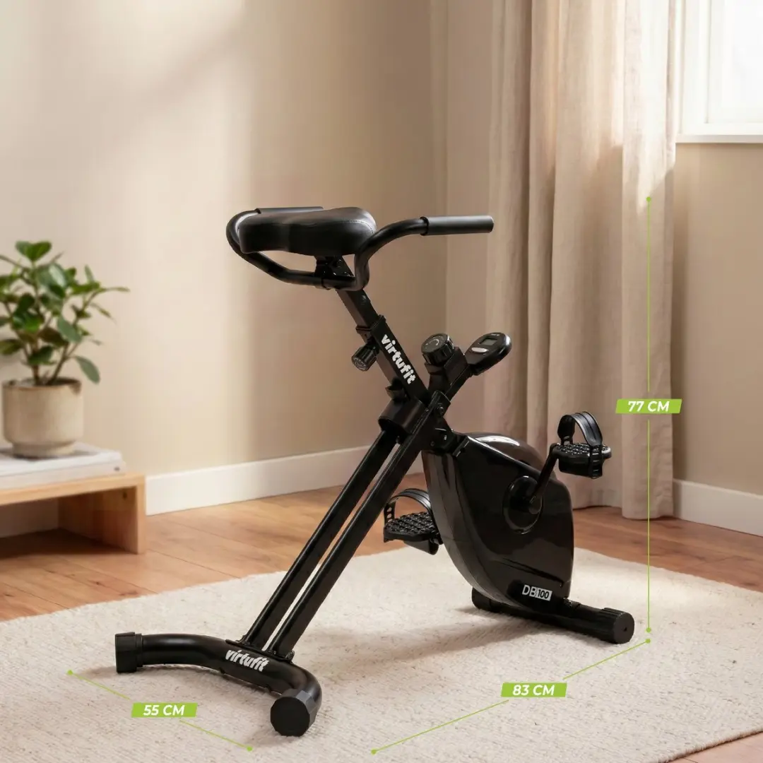 Virtufit DB100 Opvouwbare Bureaufiets - 8 Niveaus - Zwart