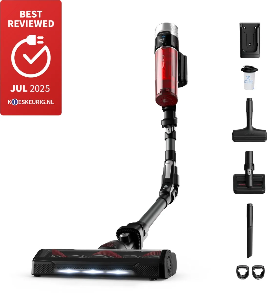 Rowenta X-Force Flex 9.60 RH2078 Stofzuiger - Draadloos - 100 Airwatt - Zwart