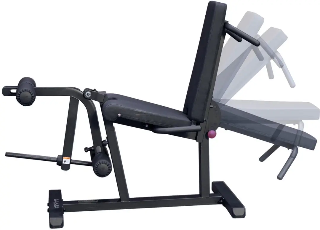 Body-Solid Seated Leg Extension & Supine Curl - Grijs